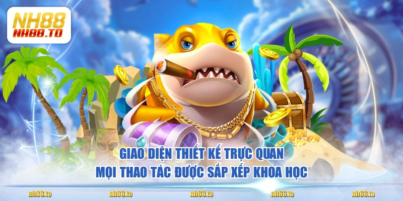 Giao diện thiết kế trực quan, mọi thao tác được sắp xếp khoa học