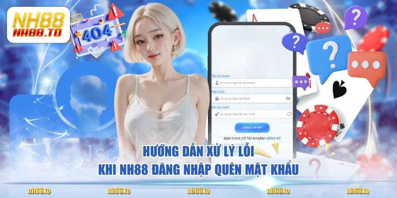 Hướng dẫn xử lý lỗi khi NH88 đăng nhập quên mật khẩu