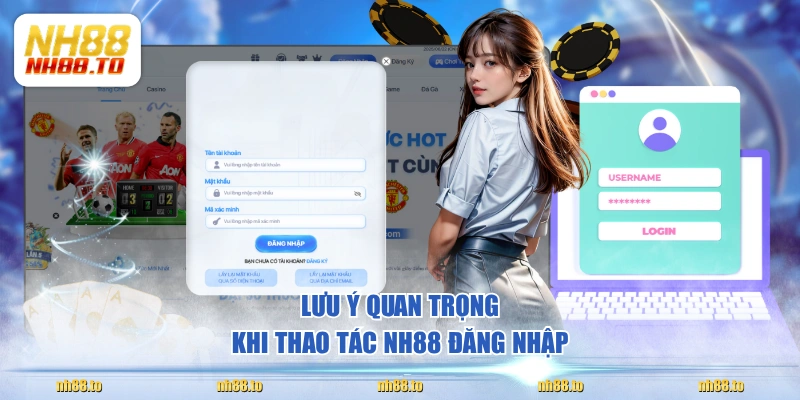 Lưu ý quan trọng khi thao tác NH88 đăng nhập 