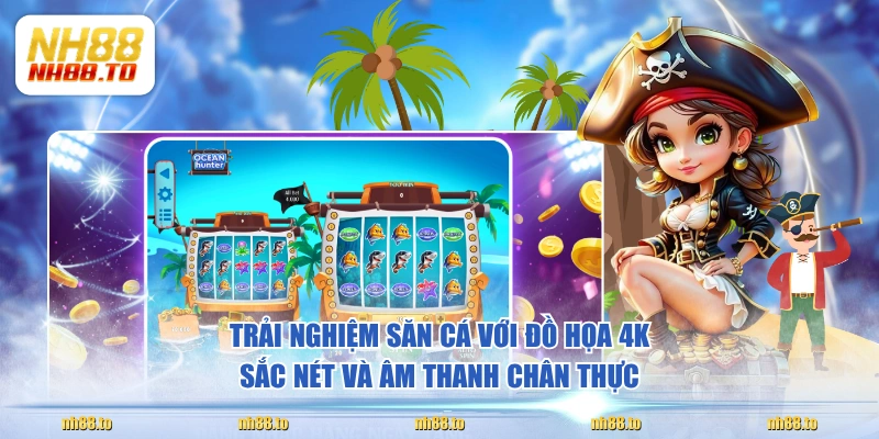 Trải nghiệm săn cá với đồ họa 4K sắc nét và âm thanh chân thực